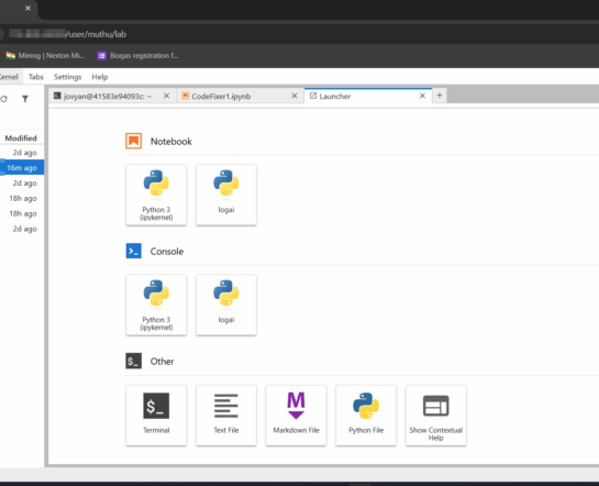 JupyterLab's Jupyter Notebook